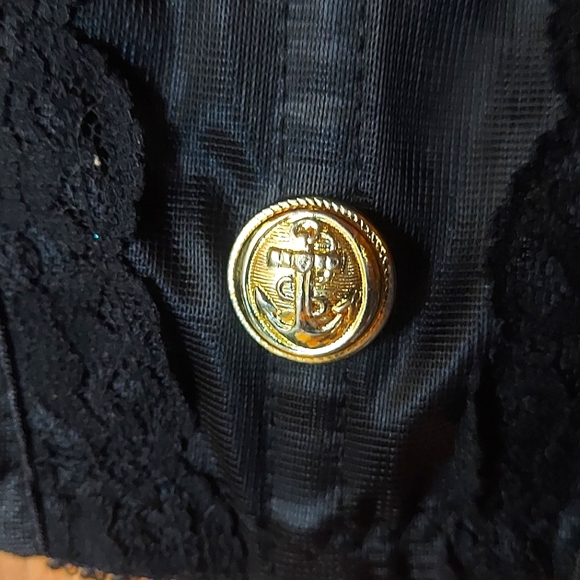 Kimberly Bloom Vintage Black Embellished Bustier Top - Picture 7 of 12